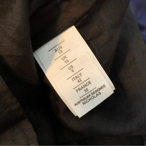 NWT Nicholas Halo Collared Halter Neck Backless Maxi Dress Black size 6 - Picture 10 of 13